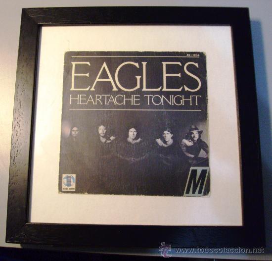 M&uacute;sica de colecci&oacute;n: Cuadro Disco formato Single grupo Eagles - Foto 1