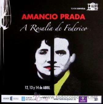 M&uacute;sica de cole&ccedil;&atilde;o: AMANCIO PRADA - A ROSAL&Iacute;A DE FEDERICO - FOLLETO PUBLICITARIO
