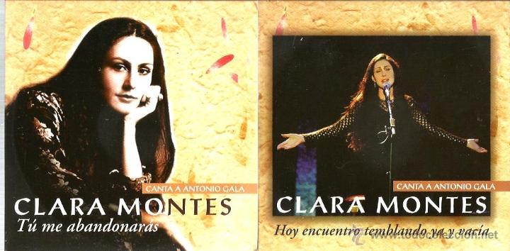 M&uacute;sica de colecci&oacute;n: 2 CD SINGLES DE CLARA MONTES - Foto 1