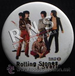 M&uacute;sica de colecci&oacute;n: CHAPA DE LOS ROLLING STONES - SVERIGE (SUECIA ) GRUPO ROCK BRIT&Aacute;NICO M&Uacute;SICA - CHAPITA CON IMPERDIBLE