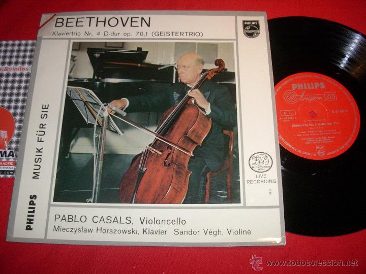 M&uacute;sica de colecci&oacute;n: beethoven klaviertrio Nr 4 D-dur op. 70,1 pablo casals violoncello 10 inch lp