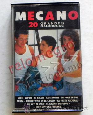 M&uacute;sica de colecci&oacute;n: CAR&Aacute;TULA Y CAJA DE CASETE DE MECANO 20 GRANDES CANCIONES -NO CINTA - M&Uacute;SICA GRUPO ESPA&Ntilde;OL M&Uacute;SICA POP