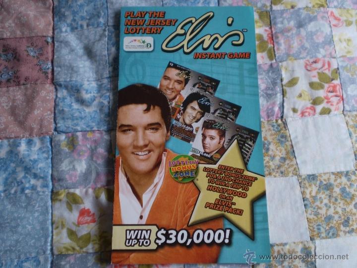 M&uacute;sica de colecci&oacute;n: PROSPECTO DE LA LOTERIA DE NEW JERSEY,IMAGEN DE ELVIS PRESLEY,A&Ntilde;O 2010.