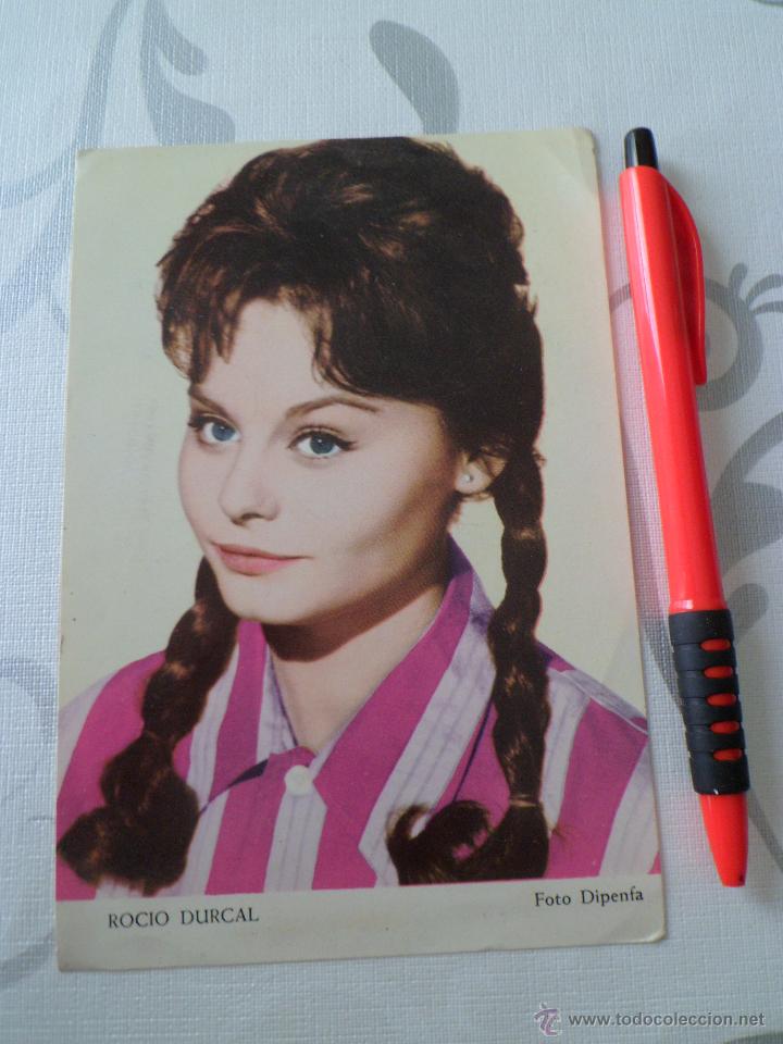 M&uacute;sica de colecci&oacute;n: POSTAL DE ROCIO DURCAL FIRMADA y DEDICADA - 1965