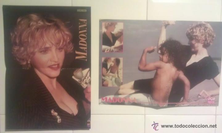 M&uacute;sica de colecci&oacute;n: LOTE DE 2 POSTER DE MADONNA DE LA REVISTA SUPER POP Y POPCORN DE LOS A&Ntilde;OS 80 DETR&Aacute;S KIRK CAMERON ...