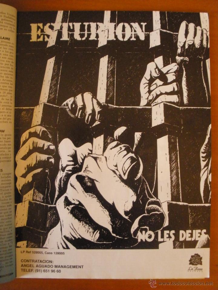 M&uacute;sica de cole&ccedil;&atilde;o: esturion no les dejes 1990 hoja de revista Advert Promo