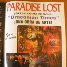 Música de colección: PARADISE LOST DRACONIAN TIMES 1995 MAGAZINE ADVERT. Lote 42826535