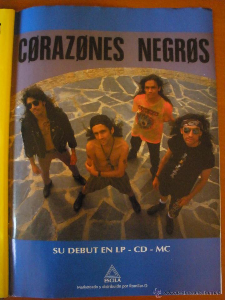M&uacute;sica de cole&ccedil;&atilde;o: corazones negros  1992 magazine advert