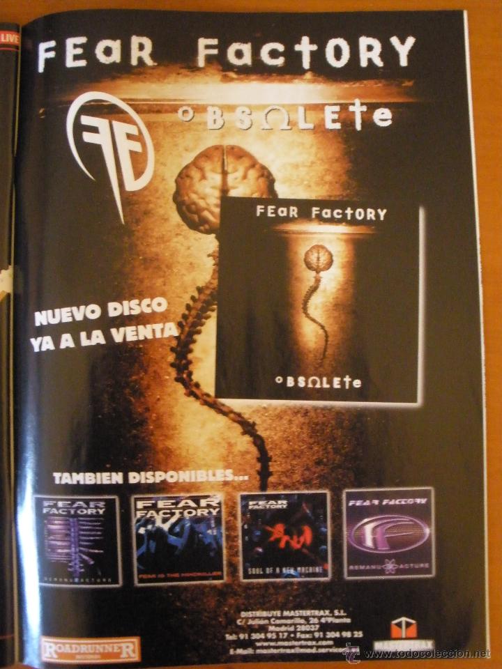 Collectible Music: fear factory 1998 promo magazine advert