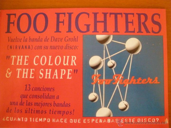 Collectible Music: foo fighters the colour  1997 promo magazine advert