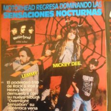 Música de colección: MOTORHEAD OVERNIGHT SENSATION 1996 PROMO MAGAZINE ADVERT. Lote 42832075