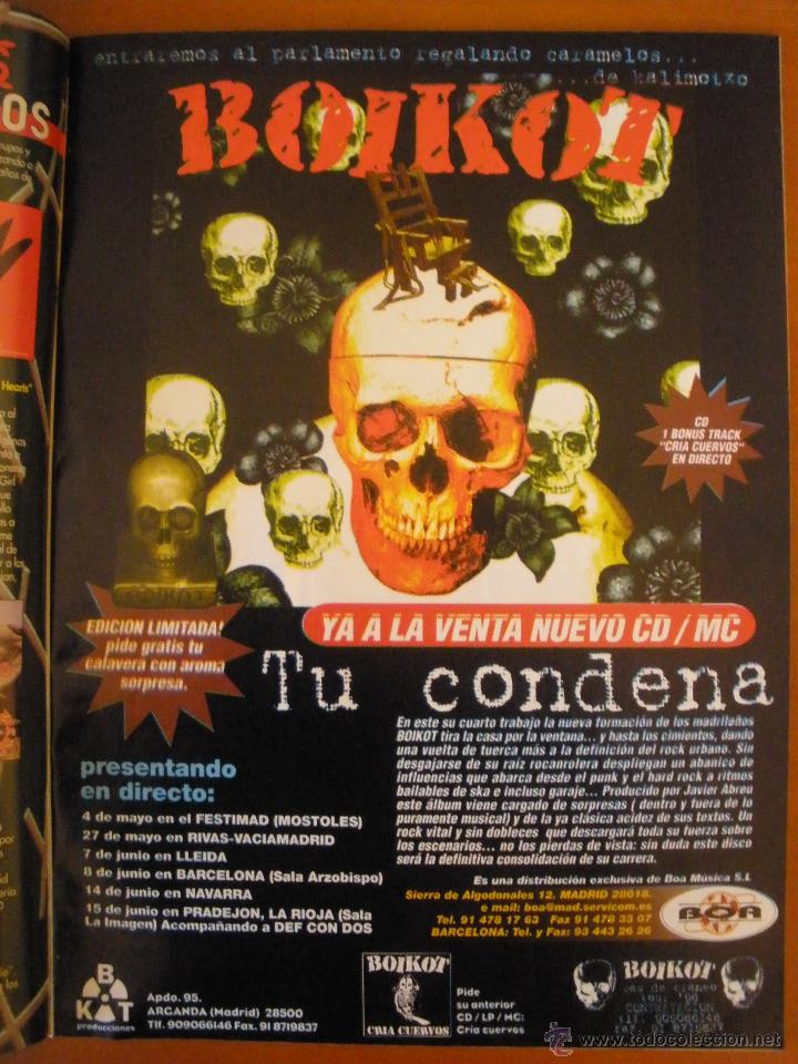 Musica di collezione: boikot tu condena anuncio + gira 1996 promo magazine advert