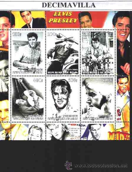 M&uacute;sica de cole&ccedil;&atilde;o: PRMS023, BENIN, 2003, ELVIS PRESLEY, MP01