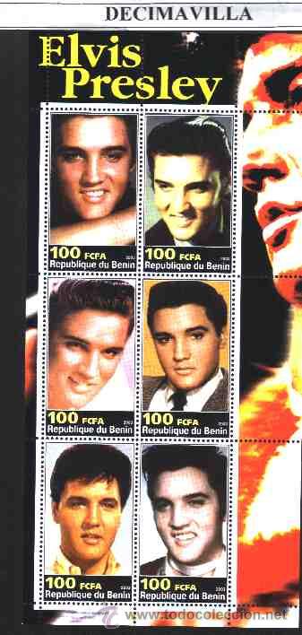 M&uacute;sica de colecci&oacute;n: PRMS182, BENIN, 2003, ELVIS PRESLEY, MINIPLIEGO