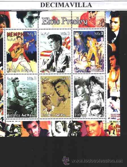 M&uacute;sica de cole&ccedil;&atilde;o: PRMS196, ERITREA, 2003, ELVIS PRESLEY, MINIPLIEGO