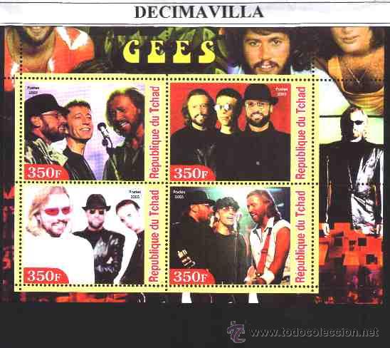 M&uacute;sica de colecci&oacute;n: PRMS215, TCHAD, 2003, BEE GEES - Foto 1