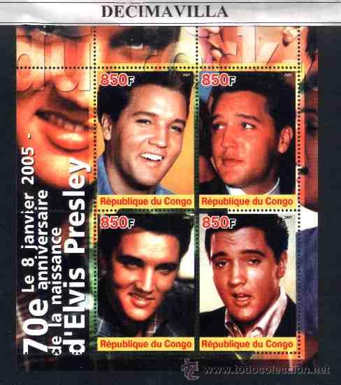Musica di collezione: PRMS239, CONGO, 2005, ELVIS PRESLEY, H.B. 4 VAL.