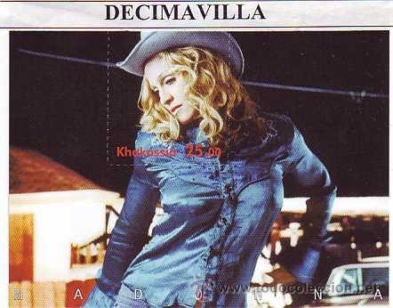 M&uacute;sica de colecci&oacute;n: PRMS332, KHAKASSIA, 2000, MADONNA, HOJA-BLOQUE