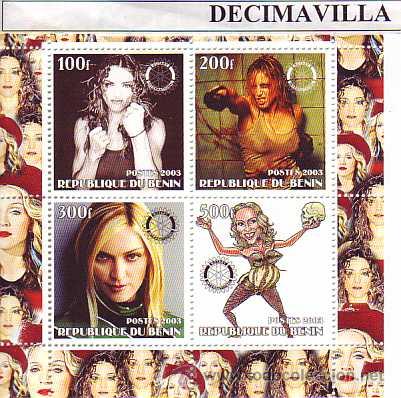 M&uacute;sica de colecci&oacute;n: PRMS395, BENIN, 2003, MADONNA, MP02