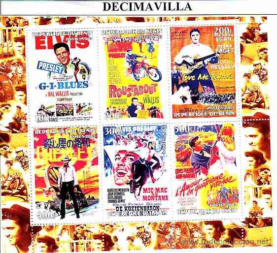 M&uacute;sica de colecci&oacute;n: PRMS407, BENIN, 2003, ELVIS PRESLEY, 6 VAL.