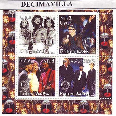 M&uacute;sica de colecci&oacute;n: PRMS520, ERITREA, 2003, BEE GEES - Foto 1