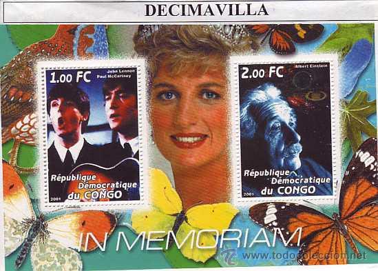 M&uacute;sica de cole&ccedil;&atilde;o: PRVR187, CONGO, 2001, LADY DIANA, JOHN LENON ...