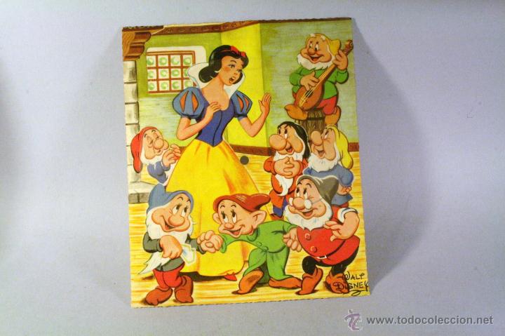 M&uacute;sica de colecci&oacute;n: Disco postal Fonoscope. Blancanieves y los siete enanitos. Walt Disney. 1958