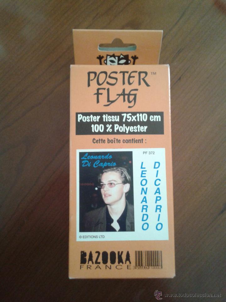 Musica di collezione: P&oacute;ster polyester poliester 75x100 cm poster flag Leonardo di Caprio edicion francesa actor Hollywood