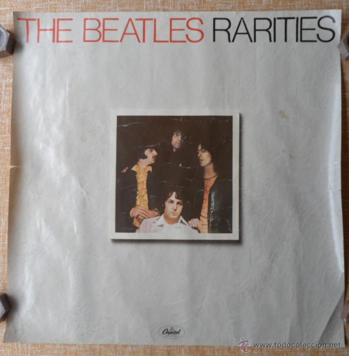 Collectible Music: P&oacute;ster de The Beatles Rarities, Original, a&ntilde;o 1980, mide 24x24 pulgadas, Enrollado