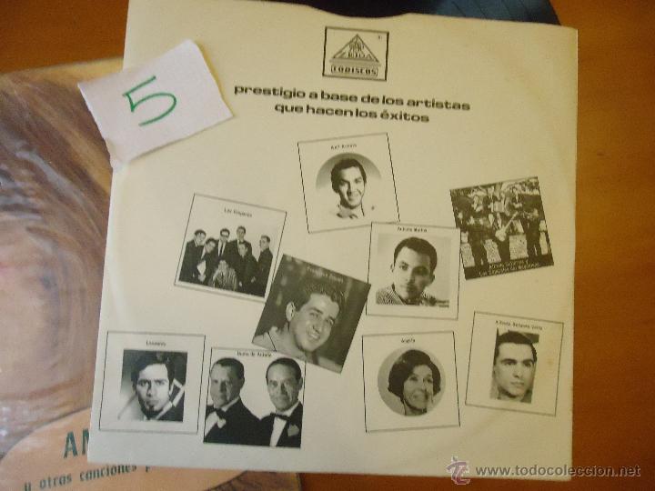 M&uacute;sica de colecci&oacute;n: DISCO VINILO RARO - EMI CODISCOS SERIE INTERNACIONAL, AMEMONOS , ODEON - EDIT. COLOMBIA - Foto 5