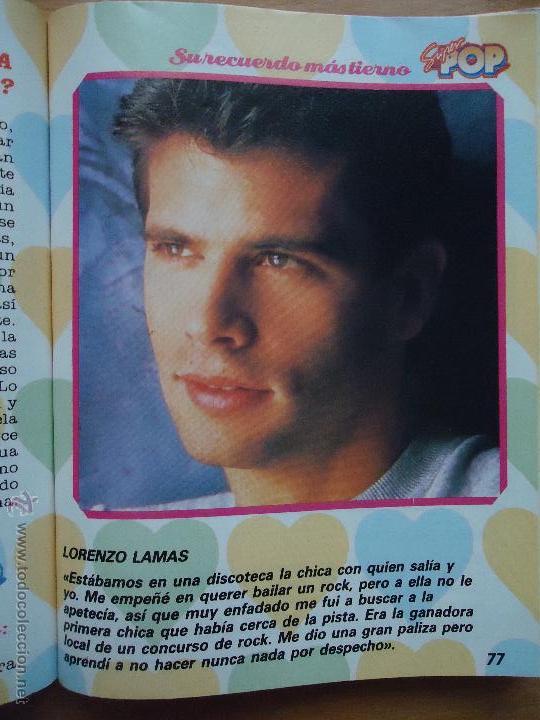 M&uacute;sica de colecci&oacute;n: fotografia de artista: hoja revista - antiguo super pop - lorenzo lamas