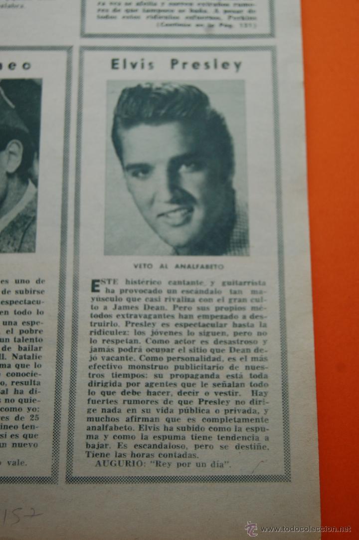M&uacute;sica de colecci&oacute;n: ARTICULO REVISTA 1957 - ELVIS PRESLEY VETO AL ANALFABETO AUGURIO REY POR UN DIA...SE EQUIVOCARON