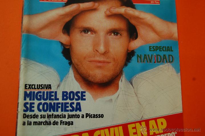 M&uacute;sica de colecci&oacute;n: ARTICULO - 1986 - MIGUEL BOSE PORTADA DE REVISTA - 1 PAGINAS