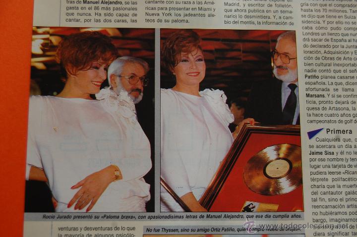M&uacute;sica de colecci&oacute;n: ARTICULO/RECORTE 1986 - ROCIO JURADO PRESENTA PALOMA BRAVA
