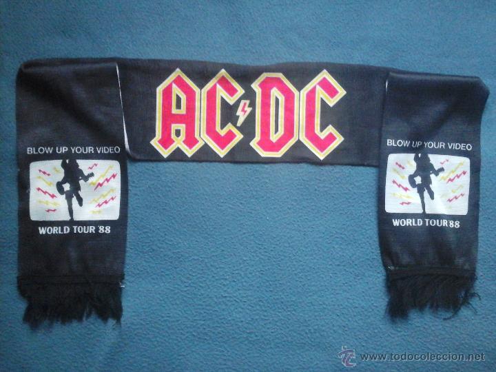 Música de colección: BUFANDA AC/DC BLOW UP YOUR VIDEO 1988 - Foto 1 - 46451044