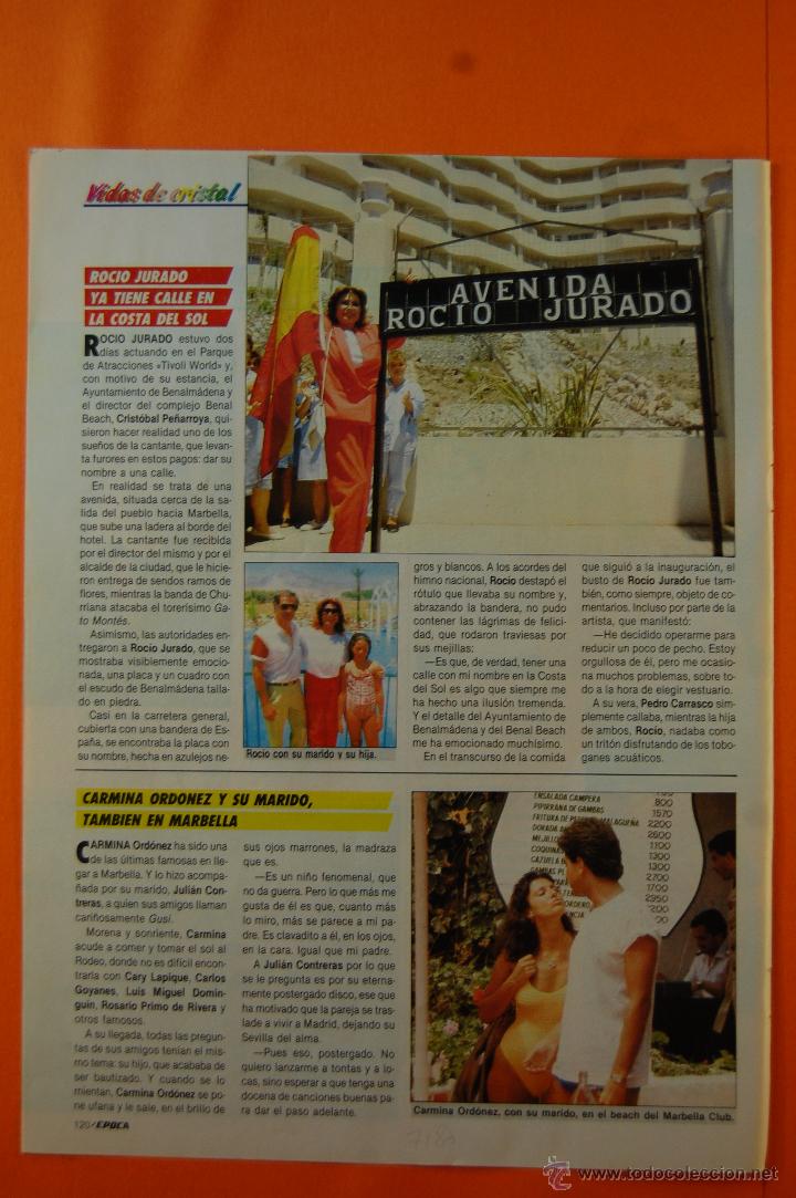 M&uacute;sica de colecci&oacute;n: RECORTE/ARTICULO 1986 - ROCIO JURADO TIENE CALLE EN BENALMADENA