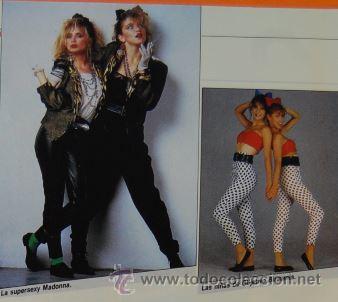 M&uacute;sica de colecci&oacute;n: RECORTE/ARTICULO 1985 - MADONNA Y ROSANNA ARQUETTE - OBJETIVO BIRMANIA