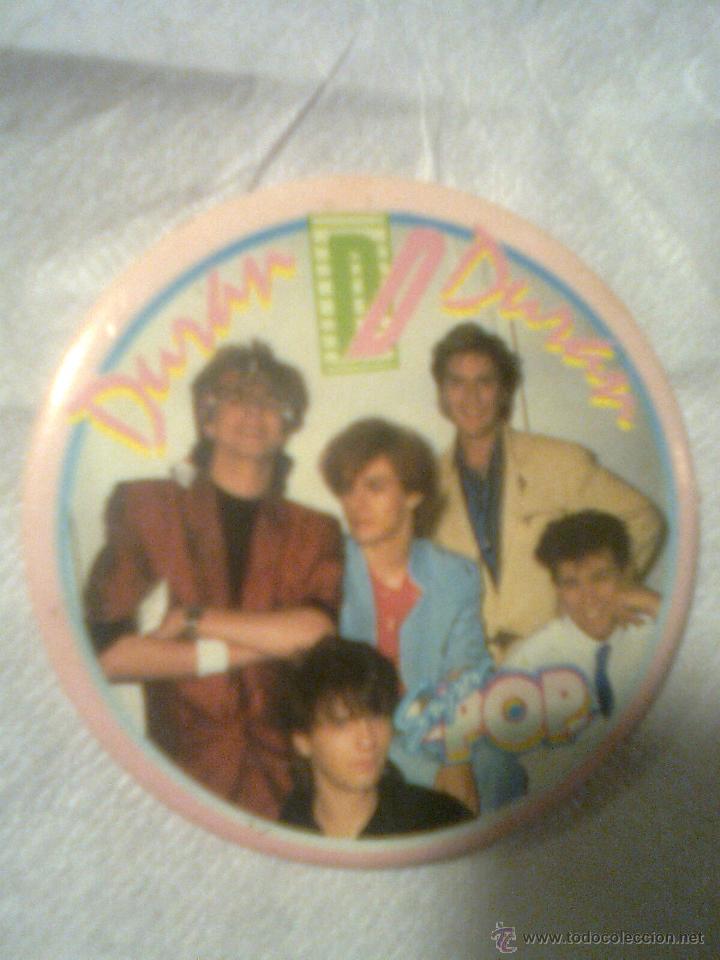 M&uacute;sica de colecci&oacute;n: Antigua chapa pin a&ntilde;os 80 - 5,50 cms - Duran Duran. Super pop new romantic