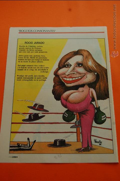 M&uacute;sica de colecci&oacute;n: CARICATURA - 1986 - ROCIO JURADO - ALFONSO USSIA Y PALACIOS BOCETOS CONSONANTES