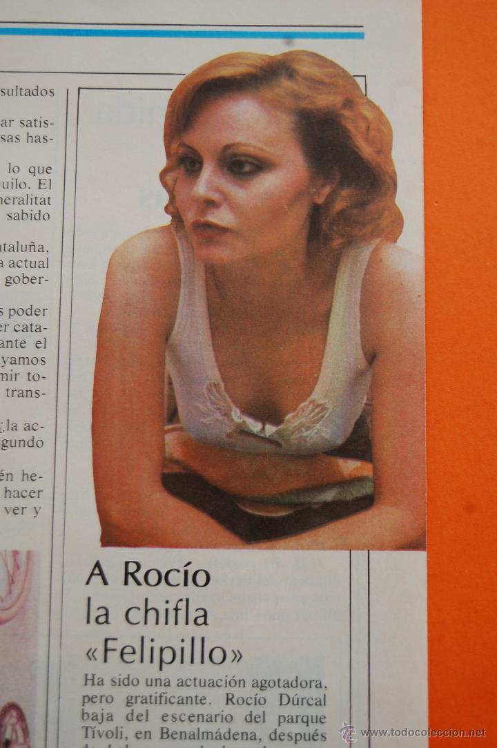 M&uacute;sica de colecci&oacute;n: RECORTE/ARTICULO 1981 - A ROCIO DURCAL LE CHIFLA FELIPILLO - 1 PAGINAS