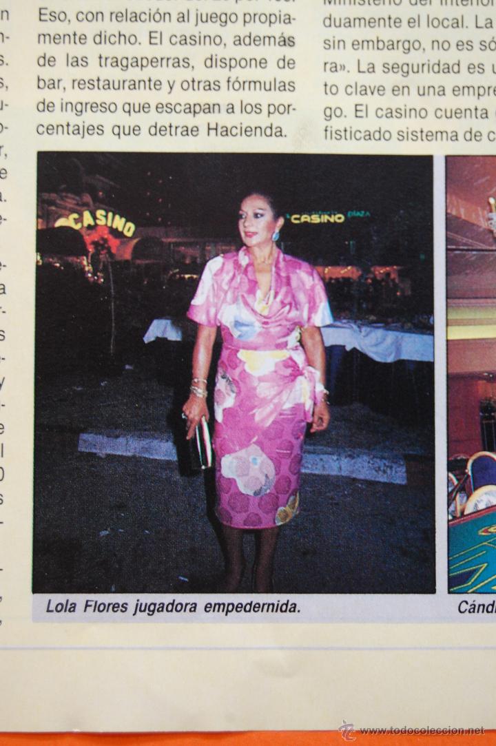 M&uacute;sica de colecci&oacute;n: RECORTE/ARTICULO 1980 - LOLA FLORES JUGADORA EMPEDERNIDA - 2 PAGINA