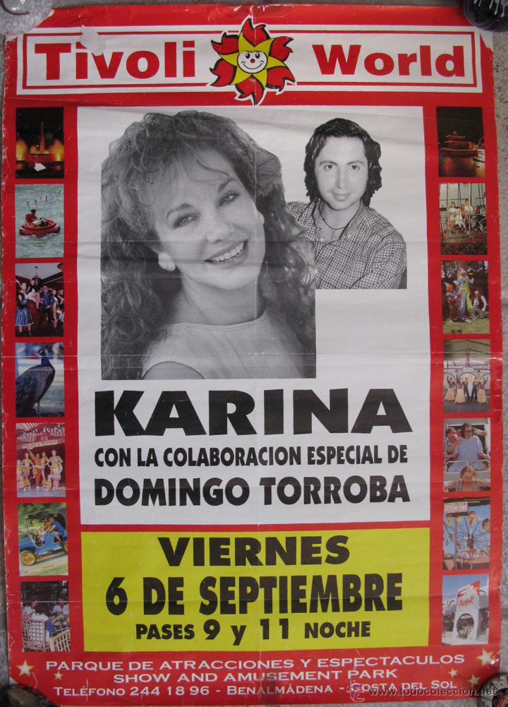 M&uacute;sica de colecci&oacute;n: POSTER ORIGINAL  DOMINGO TORROBA  Y  KARINA - Foto 1