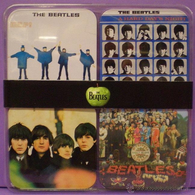 M&uacute;sica de colecci&oacute;n: Set de 4 Posavasos - Beatles - Help! - Nuevos - Foto 1