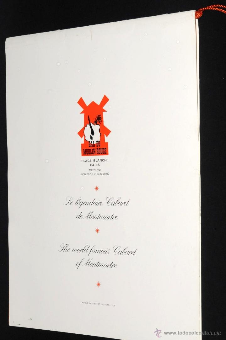 M&uacute;sica de colecci&oacute;n: PROGRAMA BAL DU MOULIN ROUGE PARIS 1976 - Foto 8