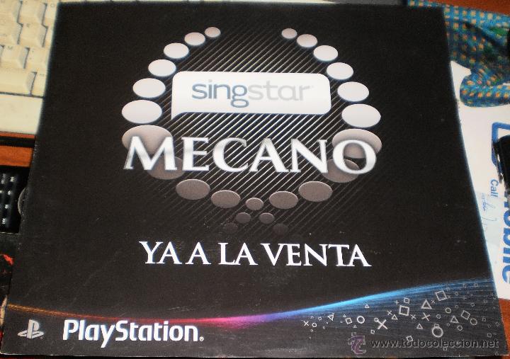 M&uacute;sica de colecci&oacute;n: mecano singstar hoja promocional.ver imagenes