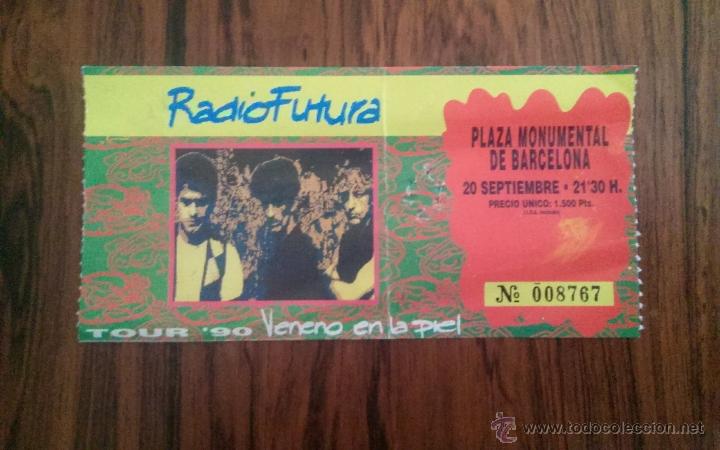 M&uacute;sica de colecci&oacute;n: ENTRADA RADIO FUTURA. TOUR 90 PLAZA MONUMENTAL BARCELONA