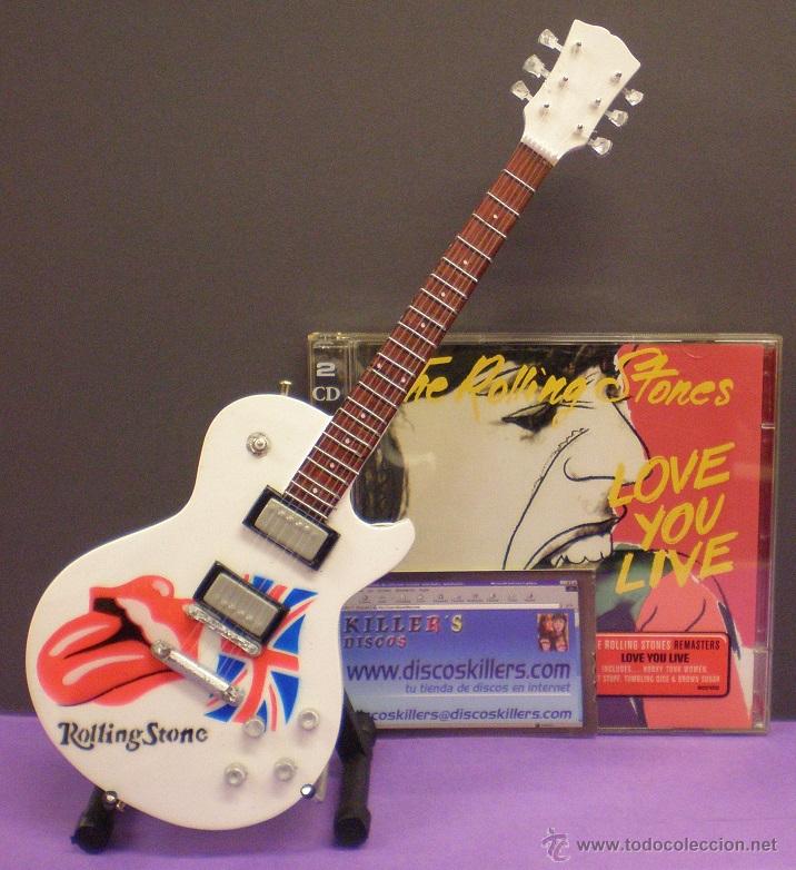 Musica di collezione: Guitarra Rolling Stones - British  (Guitarra tributo a la banda). Serigrafiada.