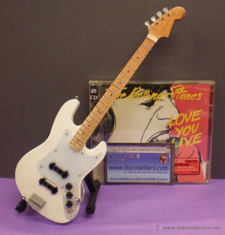 Musica di collezione: Guitarra Rolling Stones - Blanca  (Guitarra tributo a la banda).