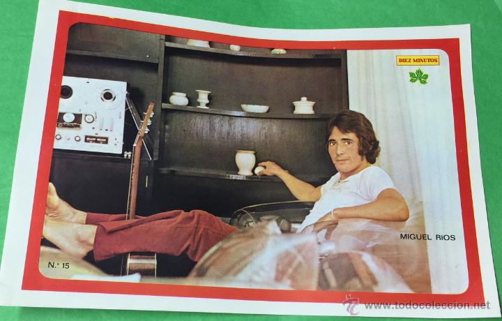 M&uacute;sica de colecci&oacute;n: P&oacute;ster de Miguel R&iacute;os - n&ordm; 15 - revista diez minutos - a&ntilde;o 1972