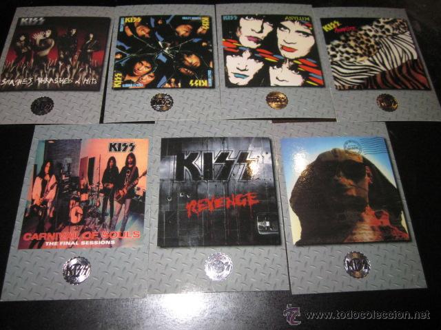 Collectible Music: KISS - LOTE DE 7 CARDS - DISCOGRAPHY.